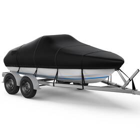 Qx1505b-a08 Rvmasking Extra Thick 1200d Boat Cover 17-19ft Waterproof Trailerable Heavy Duty Mar Inch