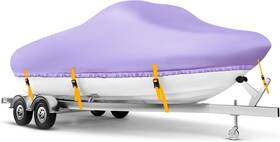 X004s5uzrr Rzkhdzhm 22-24ft Boat Cover 1200d Heavy Duty Trailerable Waterproof Purple