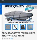 Sbubcbg9749 Sbu Grey Boat Cover For Sunliner Ss All Years
