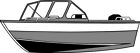 Sbushermcv416 Boat Cover Aluminum Wide Fishing High Forward Mount