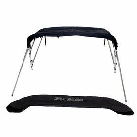1850563 Sea Boss Boat Bimini Top 210b Wbt Black 68-72 Inch Aluminum