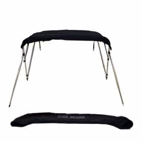 1850565 Sea Boss Boat Bimini Top 235 / 255 Black 67-71 Inch