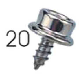 299111-1 Sea Dog - 3/8 Inch Nickel Plated Brass/metal Screw Canvas Snap Stud 6
