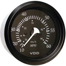 Seachoice 50-15231 60mph Speedometer Blk/blk