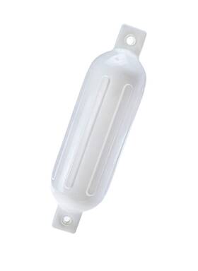 50-79011 Seachoice Twin Eye Ribbed Boat Fender White 5-1/2 Inch X 20