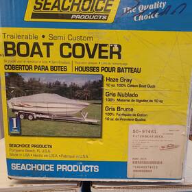 50-97461 Seachoice Marine Boat Cover 17ft6 Inch L X 90 W Color-haze Grey New Usa
