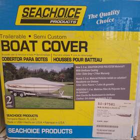 50-97581 Seachoice Marine Boat Cover 18ft6 Inch L X 96 W Color Slate Grey New Usa