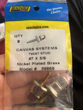 59868 Seachoice #7 X 5/8 Twist With Tapping Screw Stainless Steel 2/ Bag Made By