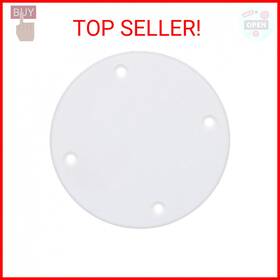Seachoice 735533604561 Marine Boat Cover Plate Arctic White 4-1/8 Inch Outer Diameter