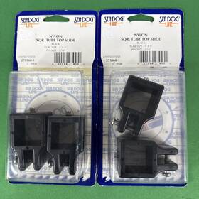 273560-1 Seadog 2 Packs Of Pcs Boat Shade Cover Square Tube Jaw Slide - Black Nylon