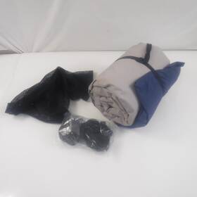 Sssp20-2t-g-b Seal Skin Covers Supreme Boat Cover Gray And Navy Blue For 20ft Pontoon 102 Inch W