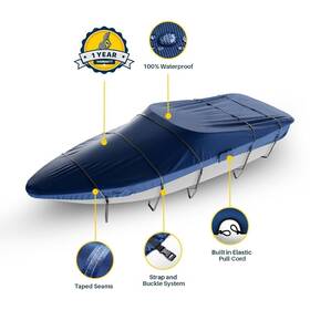 Hf20-1174-08 Seal Skin Supreme Bass Boat Cover For Up To 19ft-6 Inch 90 Beam