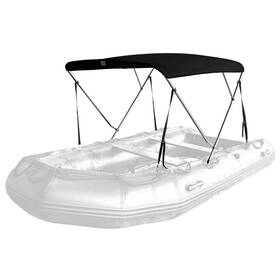 Seamander 606829342514 Inflatable Boat Bimini Topsrib Canopy Top Cover 1.5mm Thickness Aluminum Tu