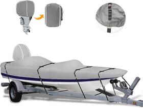 Bass-16-gr Seapisode 900d Bass Boat Cover - Trailerable Tracker Waterproof With Motor