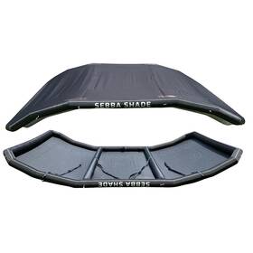 Ss8x12blk Sebba Shade 8 X 12 Ft. Black Inflatable Sun For Boats 26ft