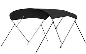 Slbtw84g.5 Serenelife Serenelifehome Waterproof Boat Bimini Top Cover 79-84 Inch W 3 Bow Sun Shade Gray