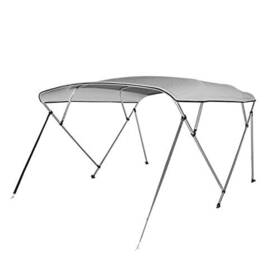 Serenelifehome 842893154244 Waterproof Boat Bimini Top Cover 79-84 Inch W 4 Bow Gray