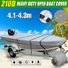 Sgl8174524 Trailerable Heavy Open Boat Cover Waterproof Bass Gray