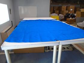 357167 Shademate 4 Bow Bimini Top With Boot Pacific Blue 117 Inch L X 101 W Boat
