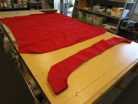 45476-tbajred Shademate Jockey Red Bimini Cover With Boot 4 Bow Marine Boat