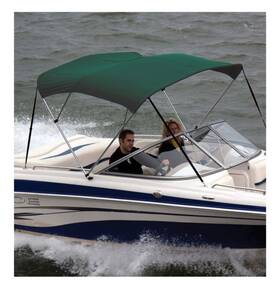 80194 Shademate Universal 3 Bow Bimini Top 71 Inch X 60 1/2 Poly Forest Green