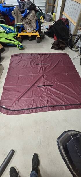 80309-bur Shademate 80309 Bur 4 Bow Universal Bimini Top With Boot 94 Inch X 92 Burgundy Marine