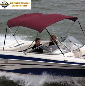 Ov80209ay Shademate Pontoon Boat Bimini Top Cover Fabric/boot 3-bow 6ftl 36 Inch H 73 -78 W