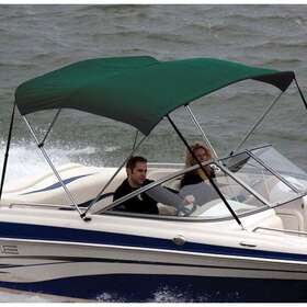 Ov80236af Shademate Bimini Top Sunbrella Fabric Boat Shade And Boot Forest Green