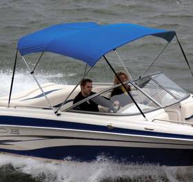 Ov80493ab Shademate Bimini Top Sunbrella Fabric Only 2-bow 5ft6 Inch L 42 H 73 -78 W