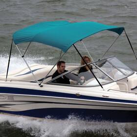 Ov80511at Shademate Bimini Top Sunbrella Fabric Boat Shade And Boot Aqua Marine