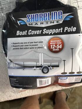 4567890 Shoreline Marine Boat Cover Support Pole Adjusts From 12 Inch To 54 H Sbu