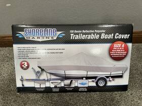 Shoreline Marine 763721558469 Boat Cover Size A 14-16 Ft Trailerable 150 Denier Polyester Nib