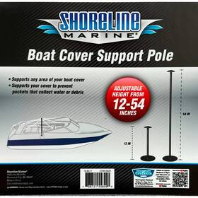 Shoreline Marine 768721558490 Boat Cover Support Pole Adjustable Height From 12 Inch To 54