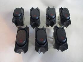 Skiers Choice Boats 103630 Supra And Moomba Rocker Switch Set Of 7 Black Boat