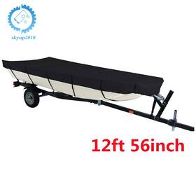 Su609406ku Skyup2018 Black 210d For Jon Boat Cover 12ft-18ft L Beam Width Up To 75inch