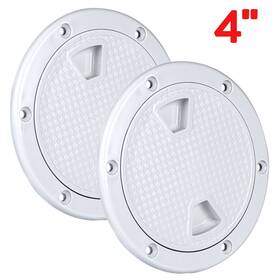 Wb0468 Smartmarine 2pcs Boat Round Hatch Cover White 4 Inch 6 8 Inspection Deck