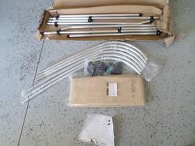 3bt6707236 Solaquashield Bimini Top 3 Bow 6ft Long 46 Inch Height Fits 67 To 72 Wide Beige With Rear Poles Nib