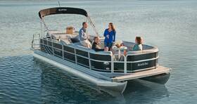 F100292129 South Bay Pontoon Boat Inch Coal Bimini Canvas