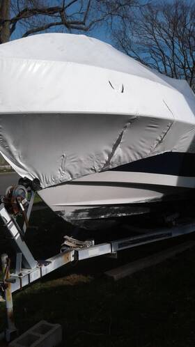 Ct2997ah Stern Starcraft 1987 22 Foot Boat White/blue
