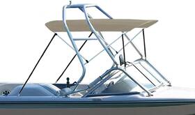 Summerset 692089334611 By Eevelle Usa Ss-243b78kit 78 Inch Premium Tower Aluminum Bimini Kit Navy
