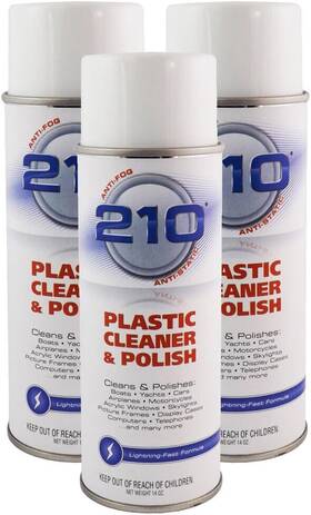 40934-23304 Sumner Laboratories Camco 210 Plastic Cleaner And Polish 3-pack 14 Oz Marine Isinglass Plexiglas