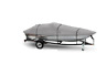 F916ex-a51 Sunbrella Aluminum V-hull Fishing Extra Wide Boat Cover 15foot6 -16foot5 Gray