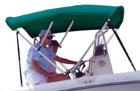 Sf36704of Survivor Marine Products Bimini Top Fabric Only 36 Inch Height Hunter Green