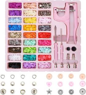 6670568-4428-1209516922 Swiftrans 300 Sets Snap Buttons And Pliers T5 Plastic Metal As Shown