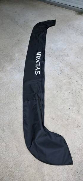 03rja Sylvan Pontoon Black Bimini Boot Cover