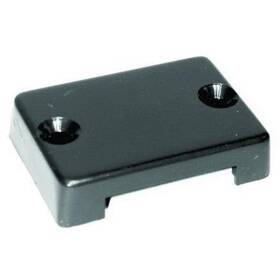 T9t-dwc1dp T-h Marine Single Black Boat Wire Cover For Holes Up To 1/25 Inch Diameter With Mounting Screws