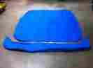 T3675s-bt-1 Star Brand 6 Replacement 3 Bow Bimini Top 73 79 Wide W Boot Blue No Frame