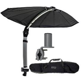 T10-4000-17 Taco Marine Shadefin Mini With Black Fabric Bag And Round Rail Mount Kit Boat