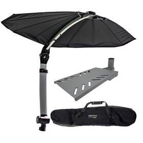 T10-4000-4 Taco Marine Shadefin Mini With Black Fabric - Bag Swivel Seat Mount Kit