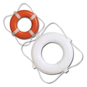Taylor Made 040011033680 368 - 24 Inch Orange Vinyl Coated Foam Life Ring Without Rope